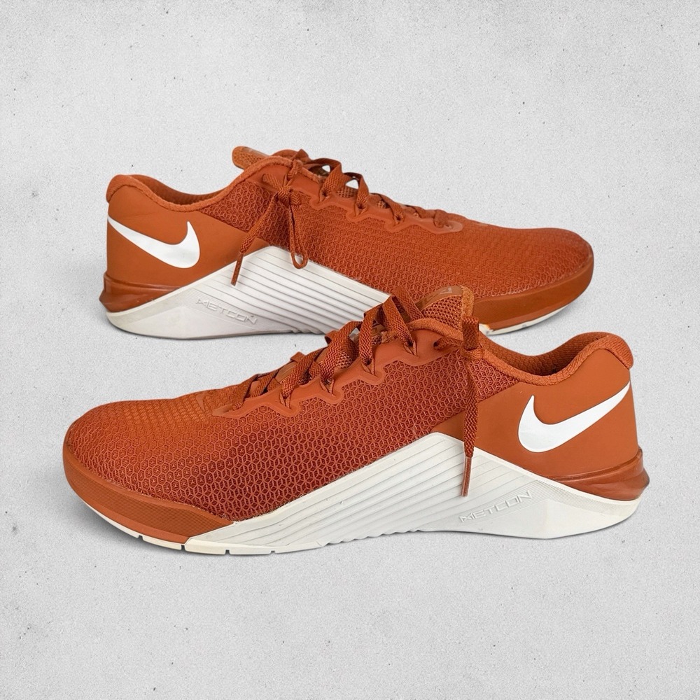 Nike Metcon 5 Cedar Burnt Orange White Men's Training Shoes Size 10.5
